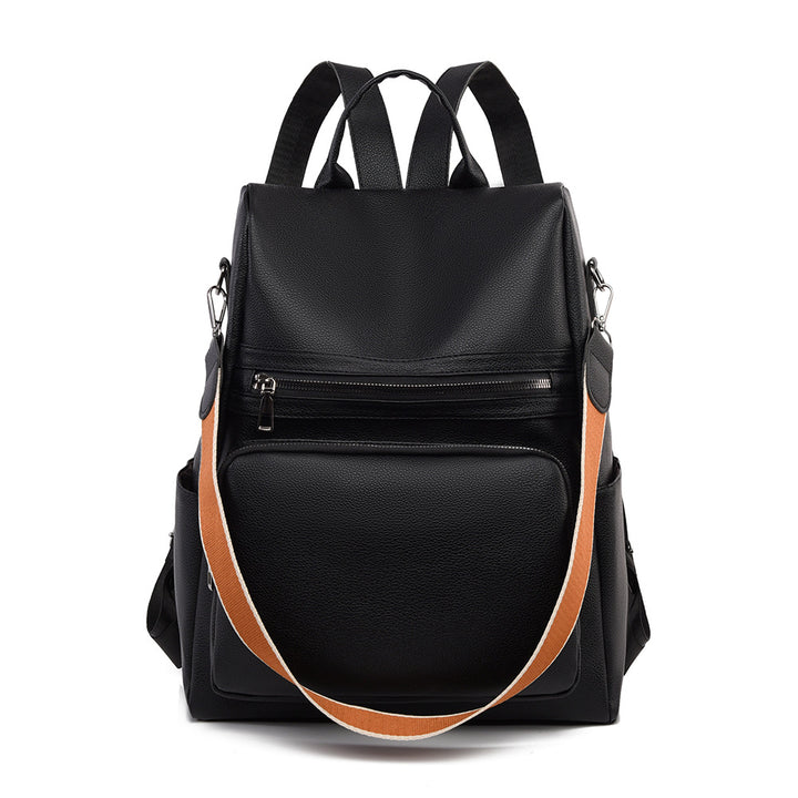 Strukturierter Leder-Reiserucksack Karnz