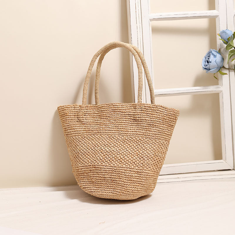 Damen Handgefertigte Basttasche im modernen Stil Karnz