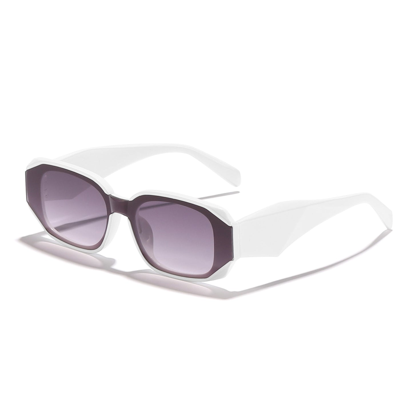 Damen modische Sonnenbrille im kantigen Design mit UV-Schutz Karnz
