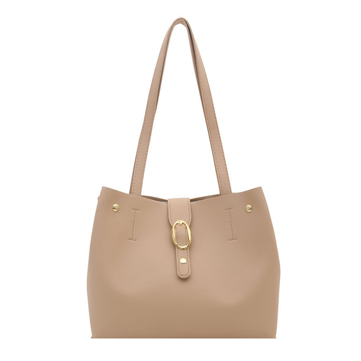 Strukturierte Leder-Shopper-Tasche Karnz