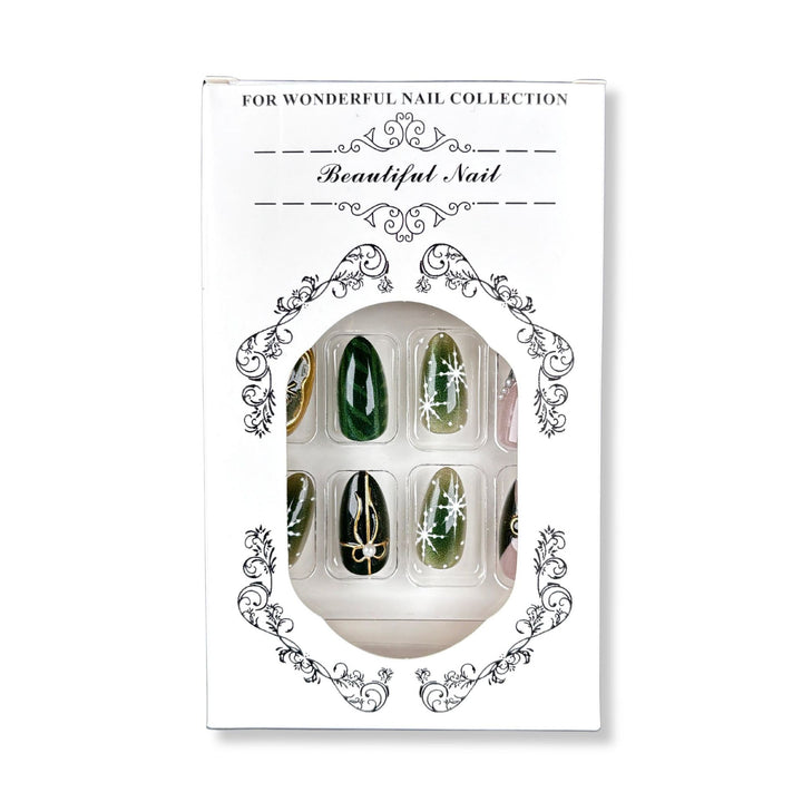 Künstlerisches Press-On Nagelkunst Design Kit