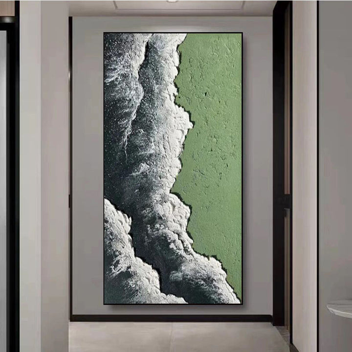 Abstrakte Küstenlandschaft Leinwandkunstwerk