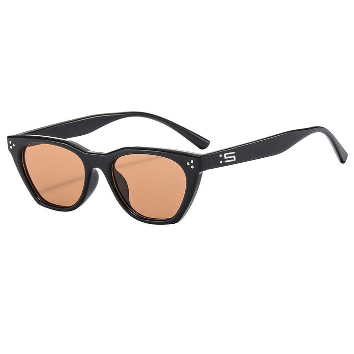 Damen Retro-inspirierte Sonnenbrille mit markantem Rahmen Karnz