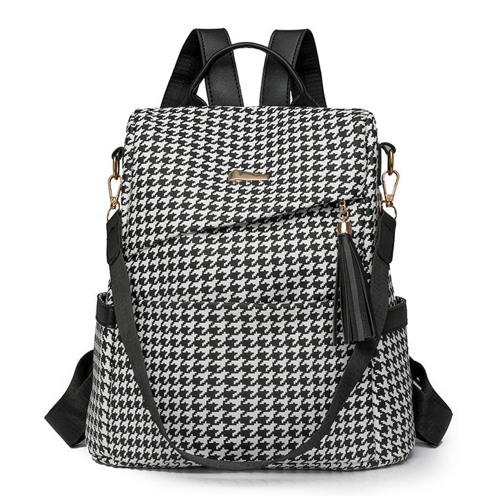 Stylische karierten Muster-Rucksack