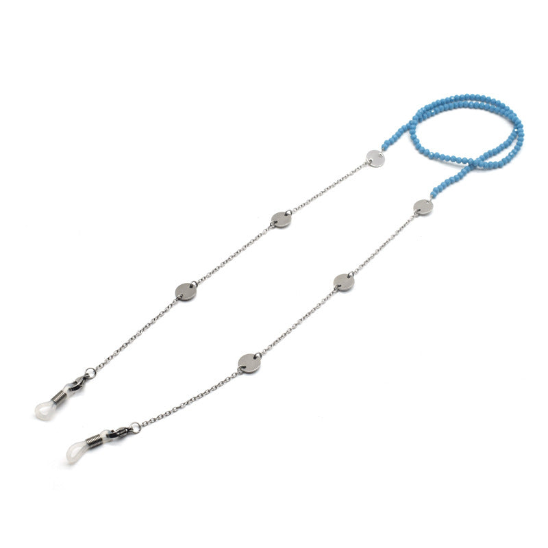 Multi-Detail Perlen Brillenband Karnz