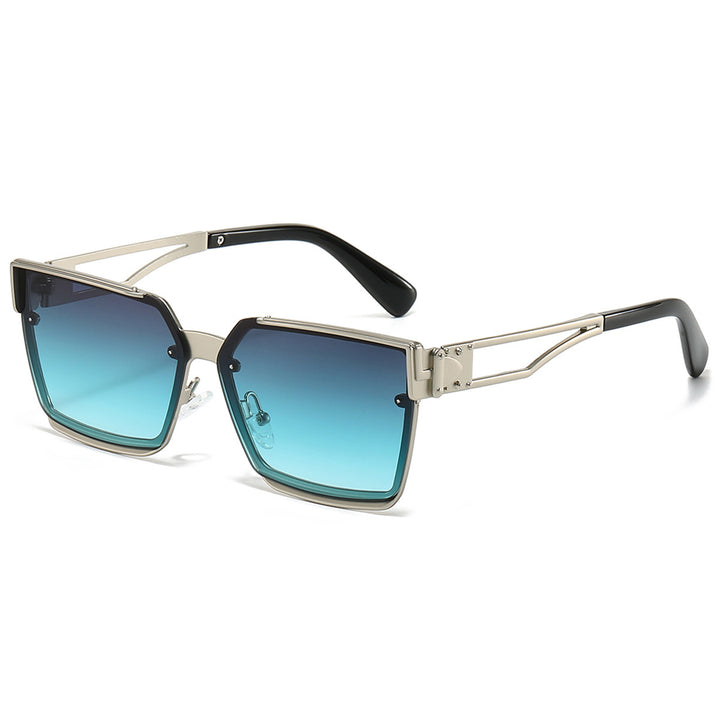 Damen stylische rechteckige Sonnenbrille Karnz