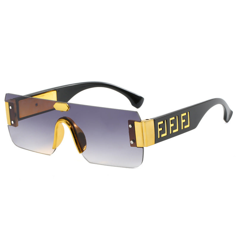 Damen geometrische Statement-Sonnenbrille Karnz