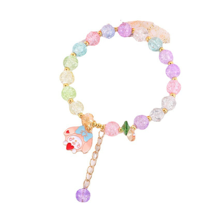 Verspieltes Armband mit Bunten Glasperlen Karnz