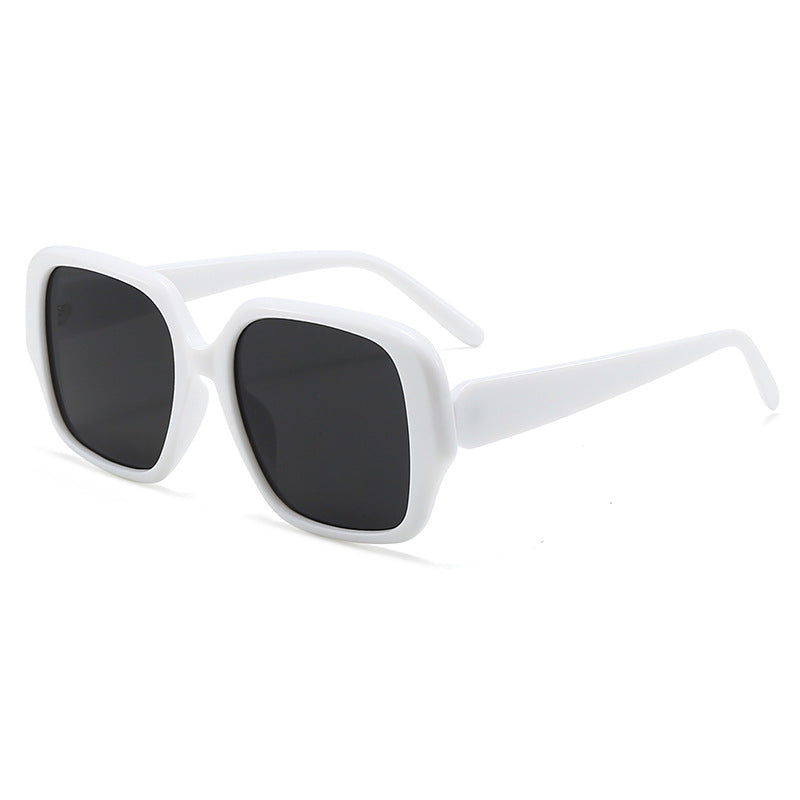 Damen modische quadratische Sonnenbrille mit breitem Rahmen Karnz
