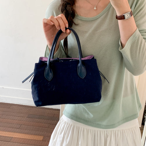 Chic Strukturierte Satchel Karnz