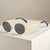 Damen stylische Metallsonnenbrille Karnz