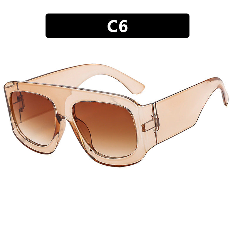 Damen modische Oversized Sonnenbrille mit markantem Design Karnz