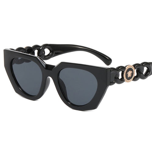 Damen modische Sonnenbrille mit extravagantem Design und luxuriösen Details Karnz