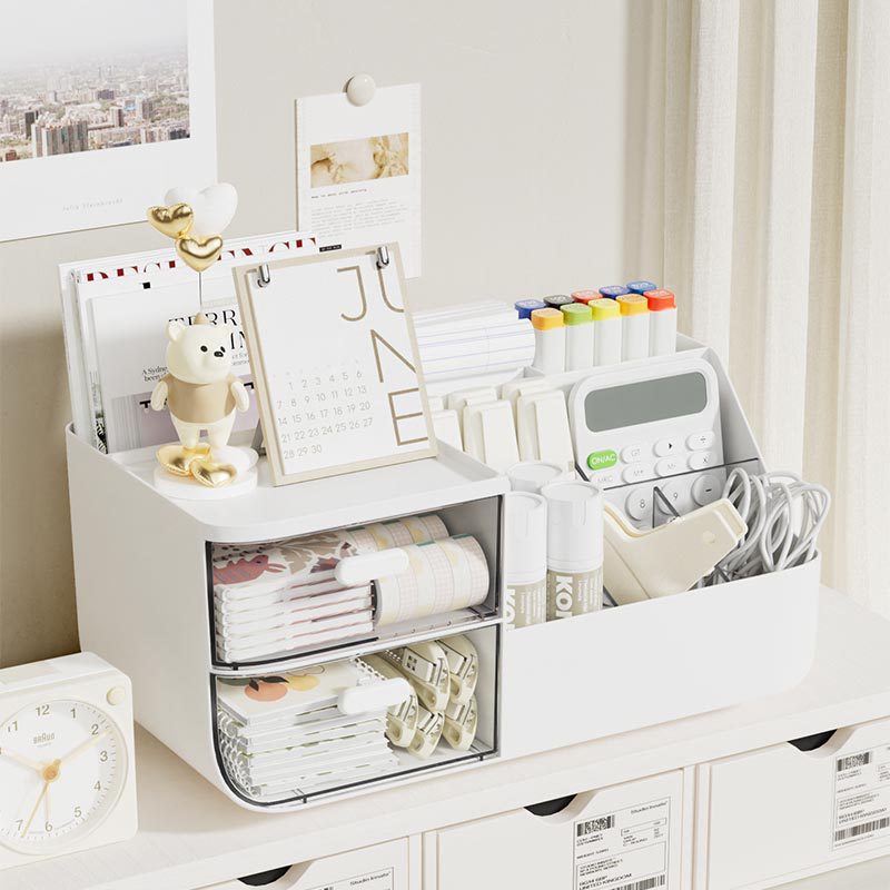 Multi-Funktions-Schreibtisch-Organizer mit Schubladen und Fächern Karnz