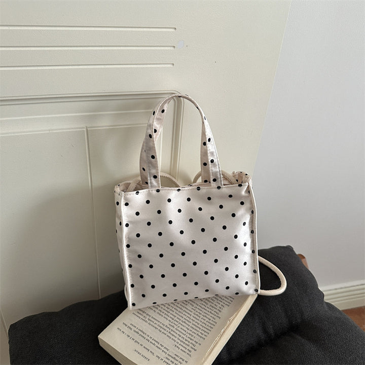 Charmante Pünktchen Mini-Handtasche