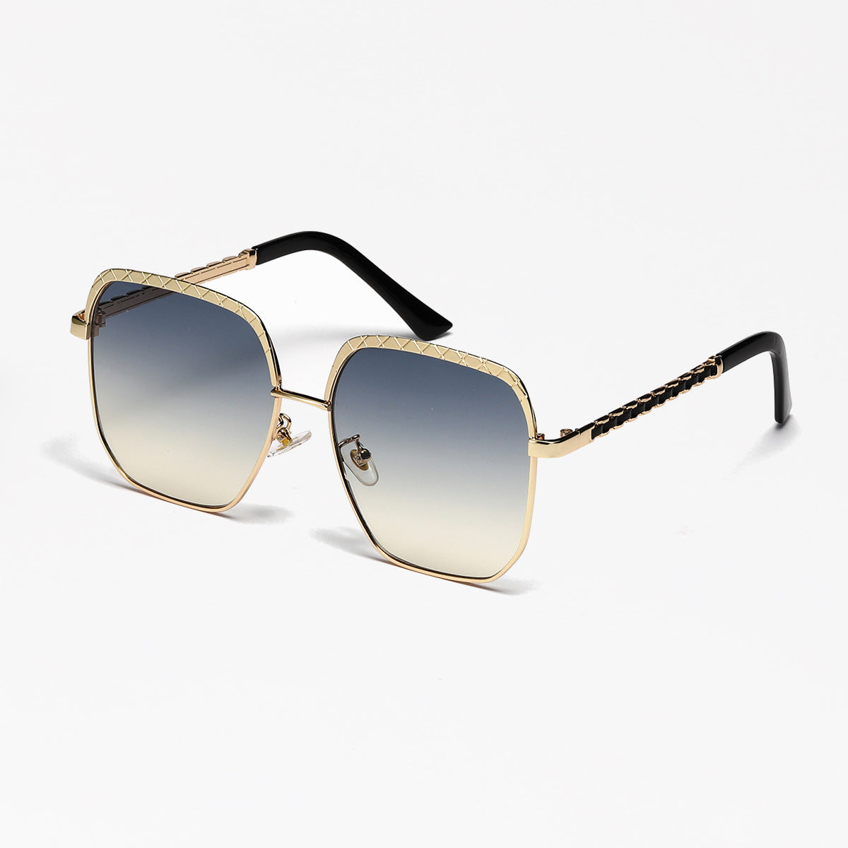 Damen modische oversized Sonnenbrille im geometrischen Design Karnz