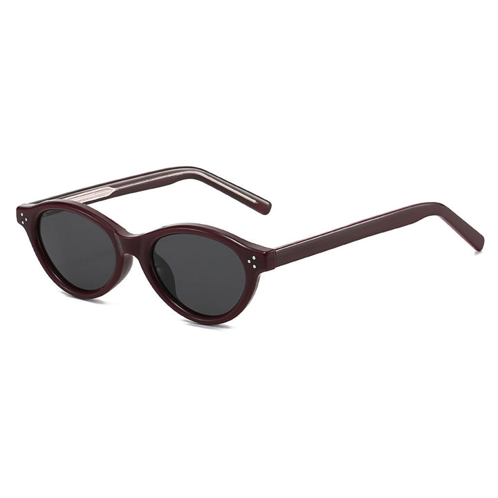 Damen Cat-Eye Sonnenbrille mit elegantem, transparentem Rahmen und UV400-Schutz Karnz