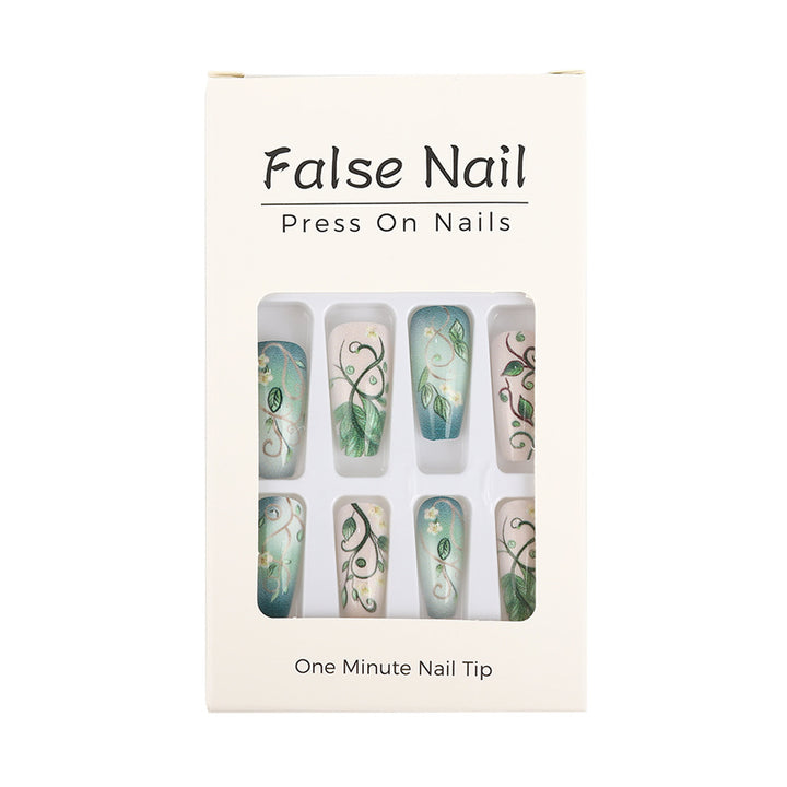 Kunstnägel Set mit floralen Designs Karnz