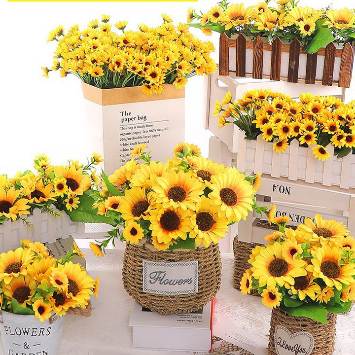 Künstlicher Sonnenblumenstrauß