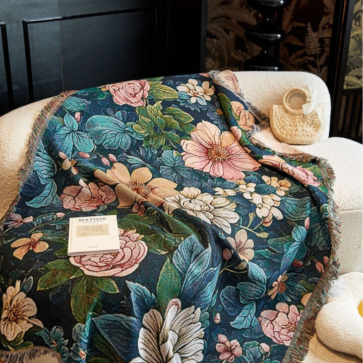 Blumenkünstlerische dekorative Wurfdecke