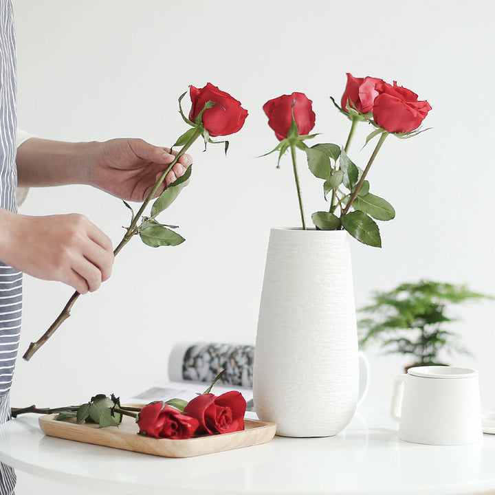 Strukturierte Keramische Blumenvasen