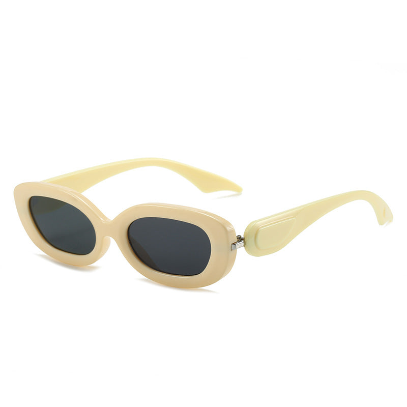 Damen modische Sonnenbrille mit stilvollem, geschwungenem Rahmen Karnz