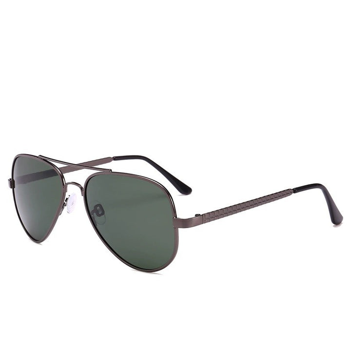 Herren Piloten Sonnenbrille mit UV-Schutz und trendigem Metallscharnier Karnz