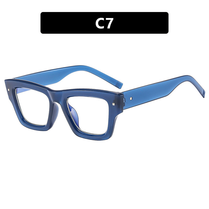 Damen trendige Sonnenbrille mit quadratischem Rahmen und UV-Schutz Karnz