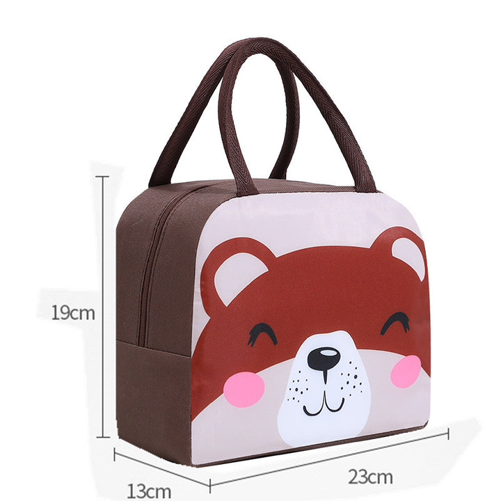Niedliche Kuh-Themen isolierte Lunch Tasche