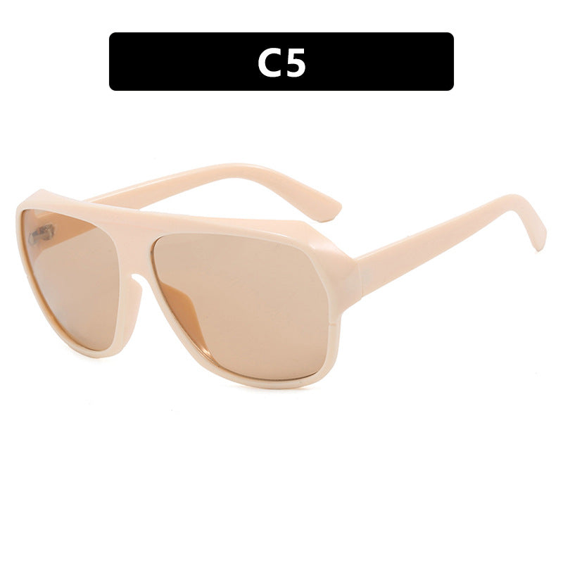Damen modische Oversized-Sonnenbrille mit sportlichem Design Karnz