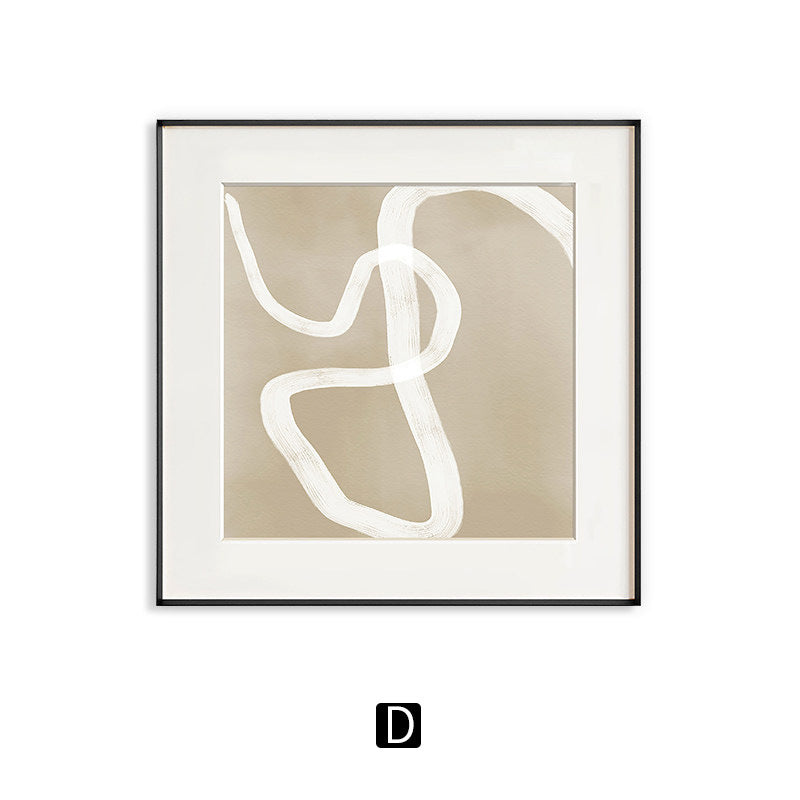 Minimalistische abstrakte gerahmte Kunstwerke