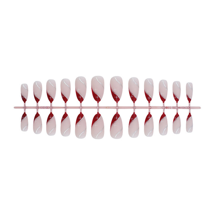 Künstlerisches Gradient Press-On Nagelset Karnz