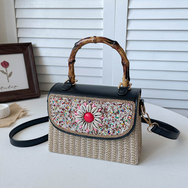 Bestickete Mini-Handtasche
