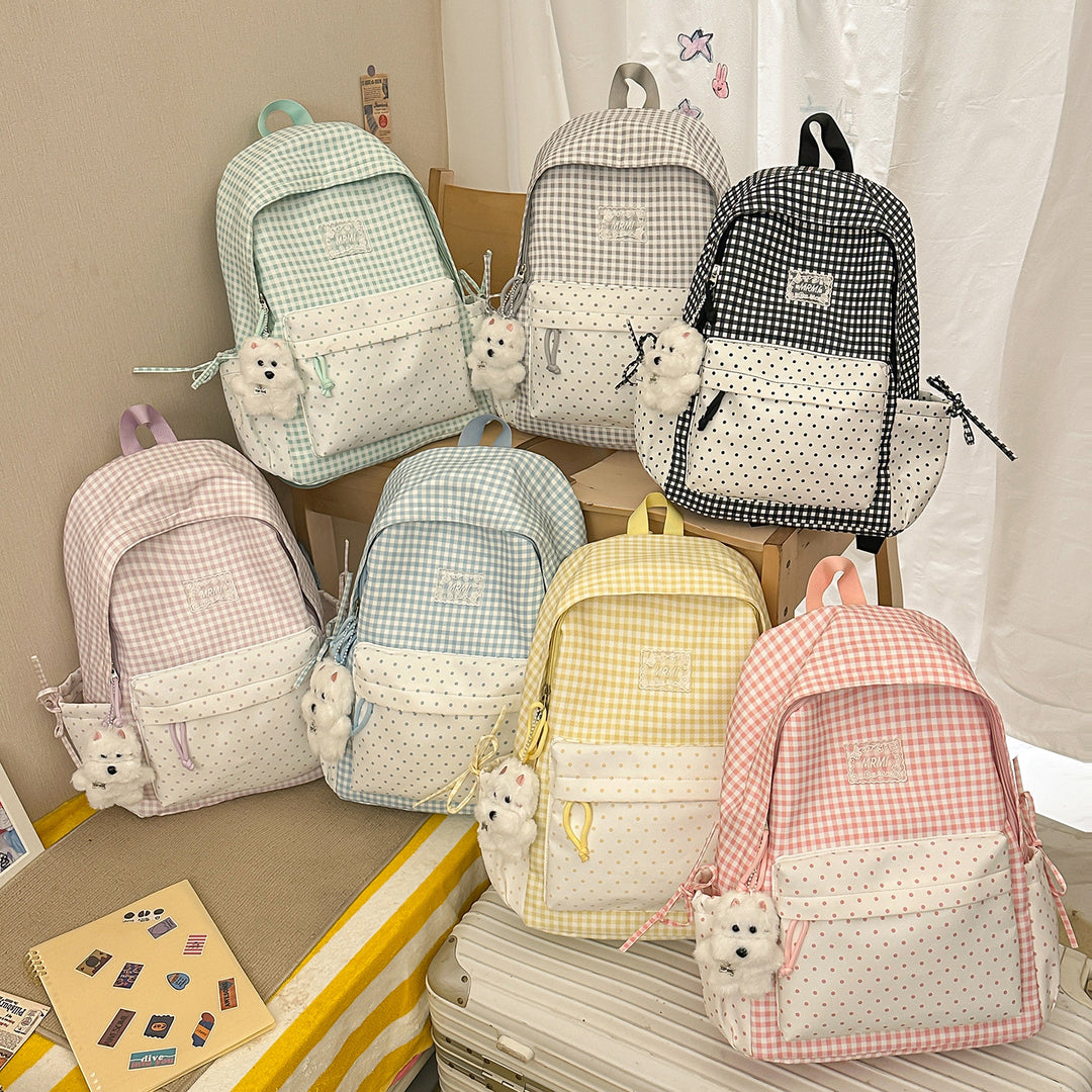Chic Plaid Rucksack Karnz