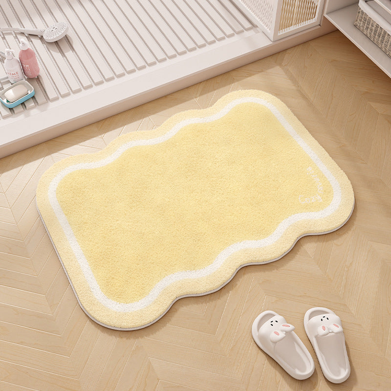 Regenbogen-Themen Plüsch Memory Foam Badmatte
