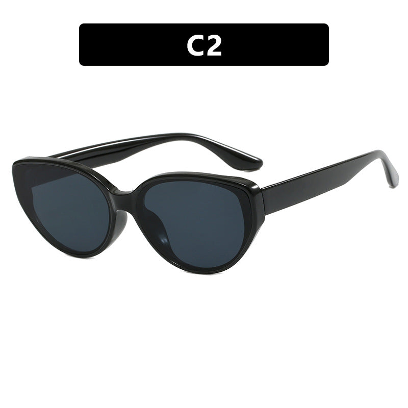 Damen modische Sonnenbrille mit einzigartiger Katzenaugenform Karnz