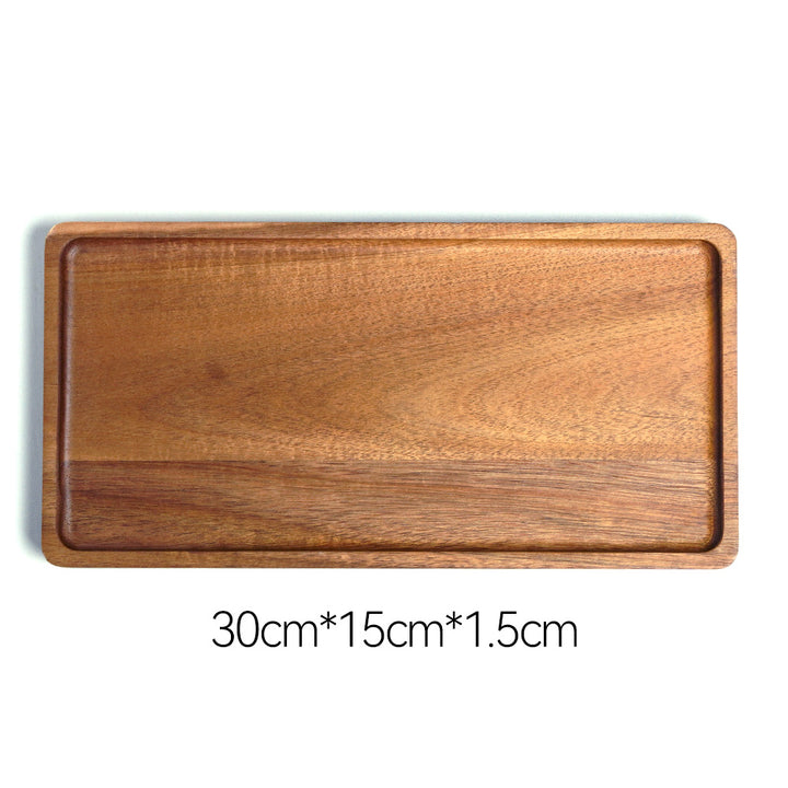 Elegantes Holzserviertablett mit Erhöhter Kante Karnz