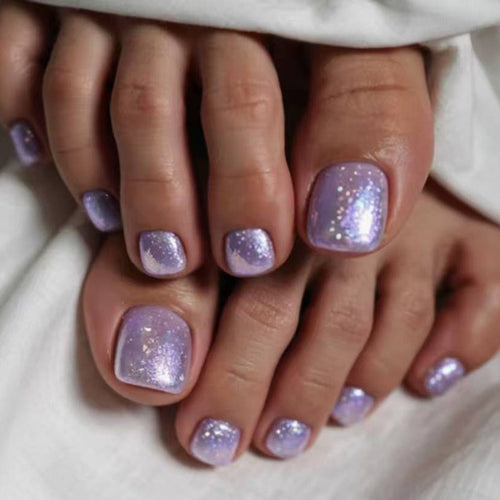 Glitzerndes Gel-Nagelkunst