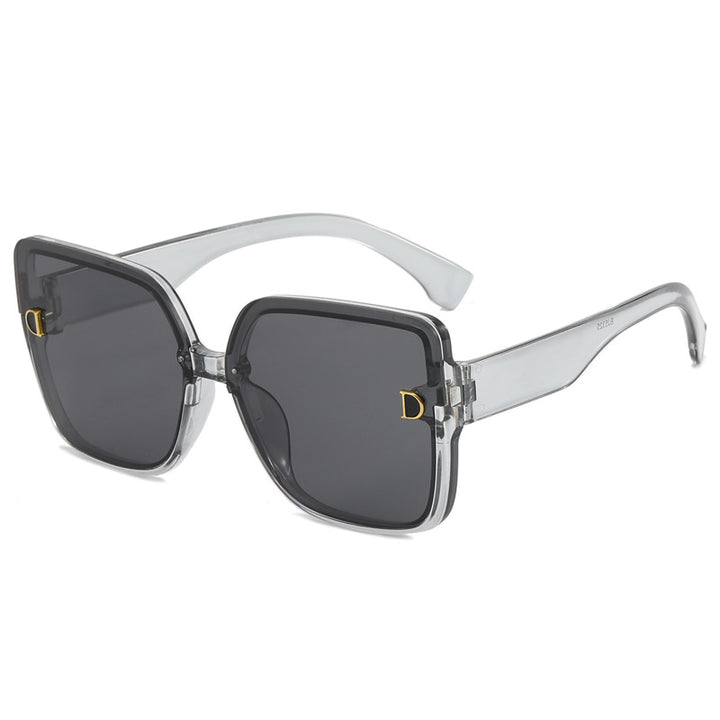 Damen modische quadratische Sonnenbrille im minimalistischen Design Karnz