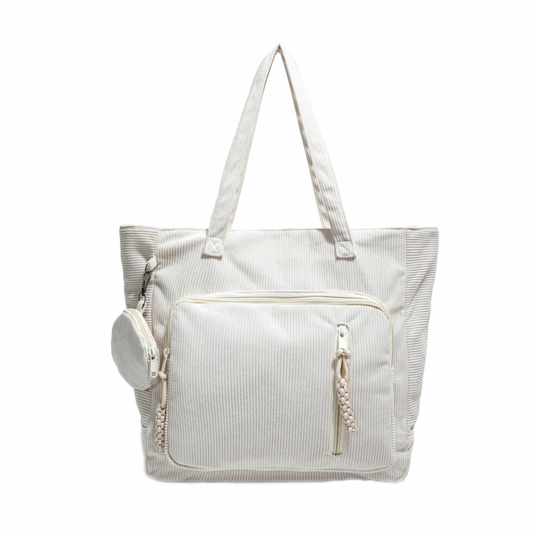 WoSpacious Mehrfach-Taschen Canvas Einkaufstasche Karnz