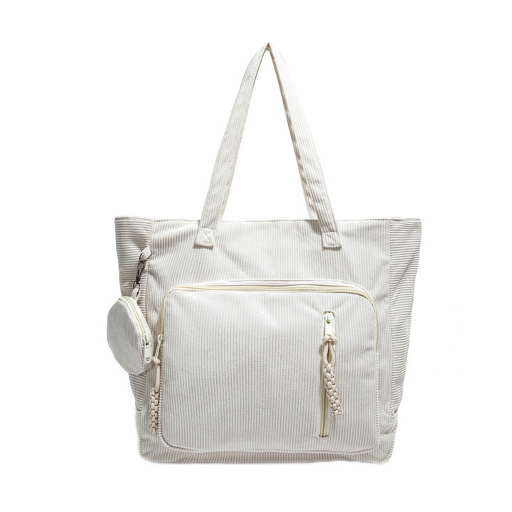 WoSpacious Mehrfach-Taschen Canvas Einkaufstasche Karnz