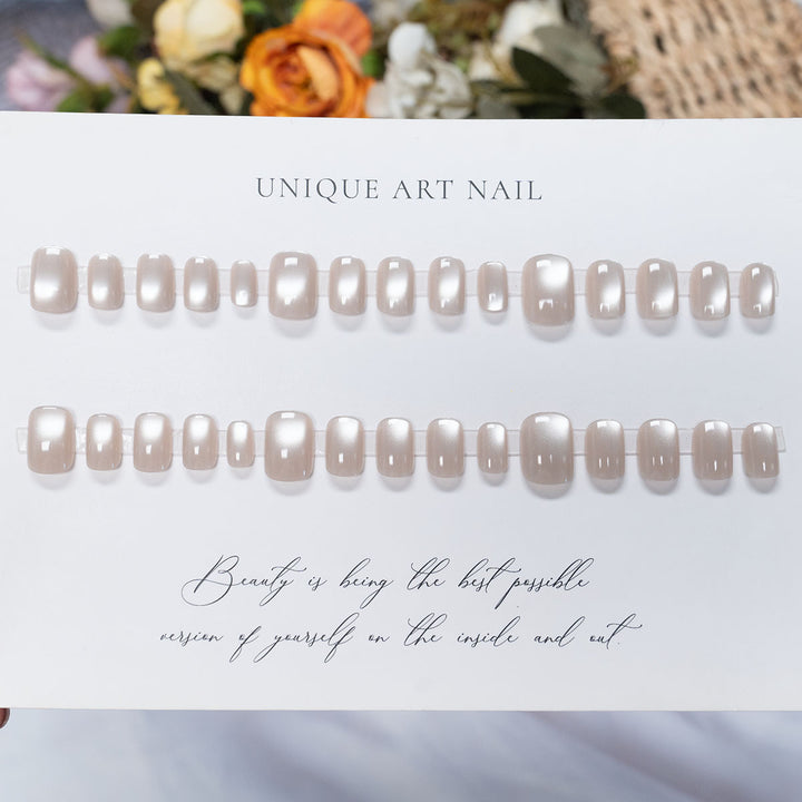 Premium Hochglanz Press-On Nagelset