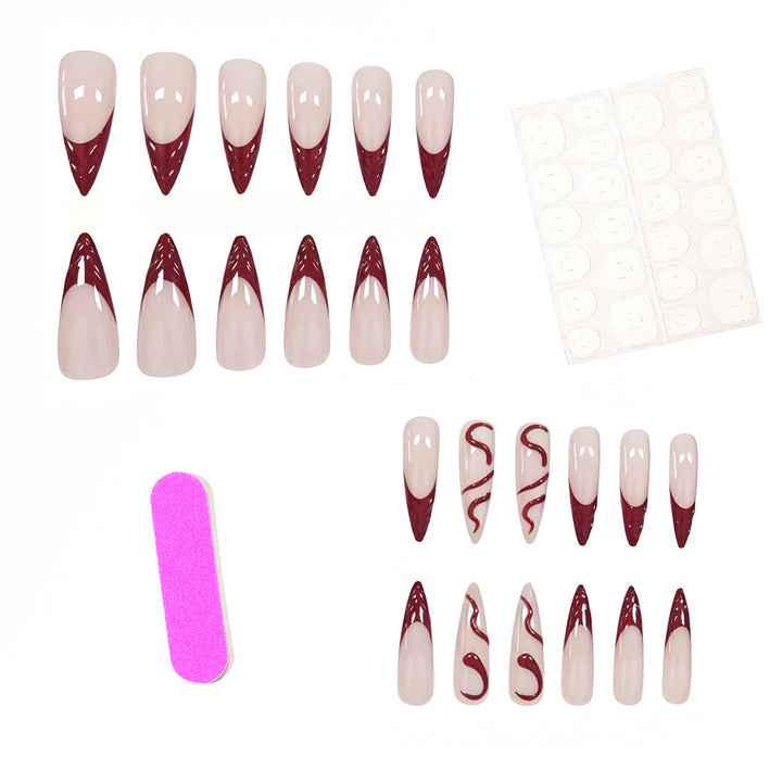 Dekorativer Stiletto Nagelkunst Set Karnz