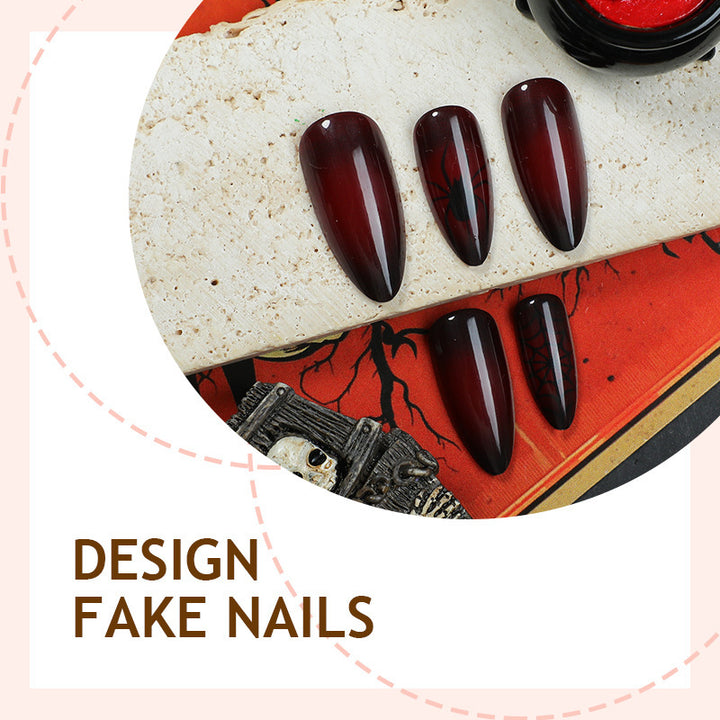 Kunstnagelset mit elegantem länglichen Design Karnz