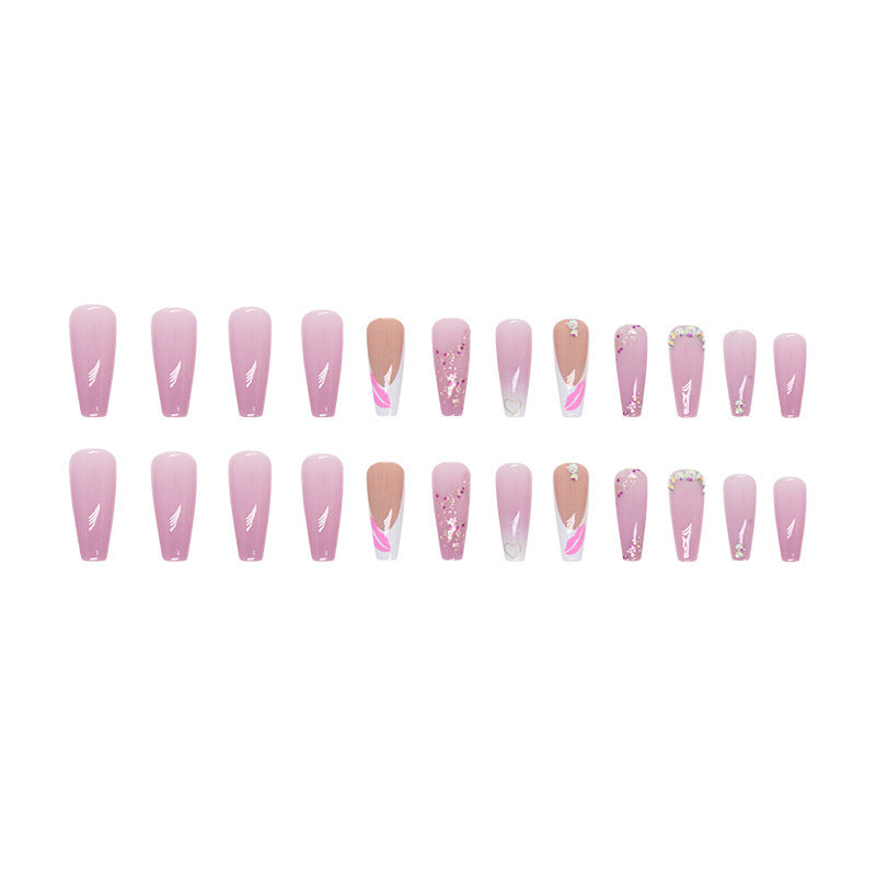 Dekoratives Press-On Nagelkunst Set Karnz