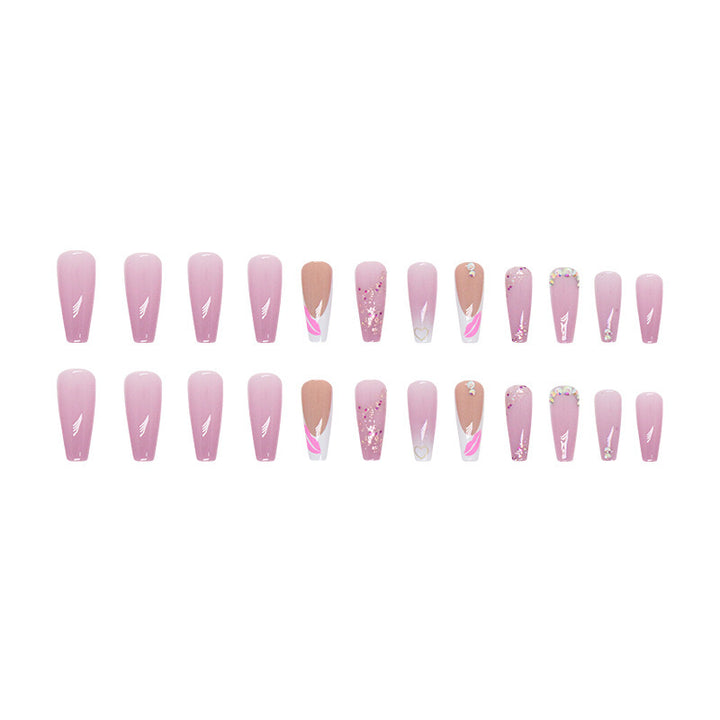 Dekoratives Press-On Nagelkunst Set Karnz