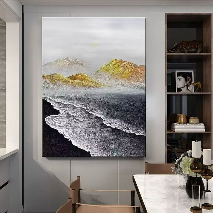 Texturierte Landschaft Leinwand Kunst
