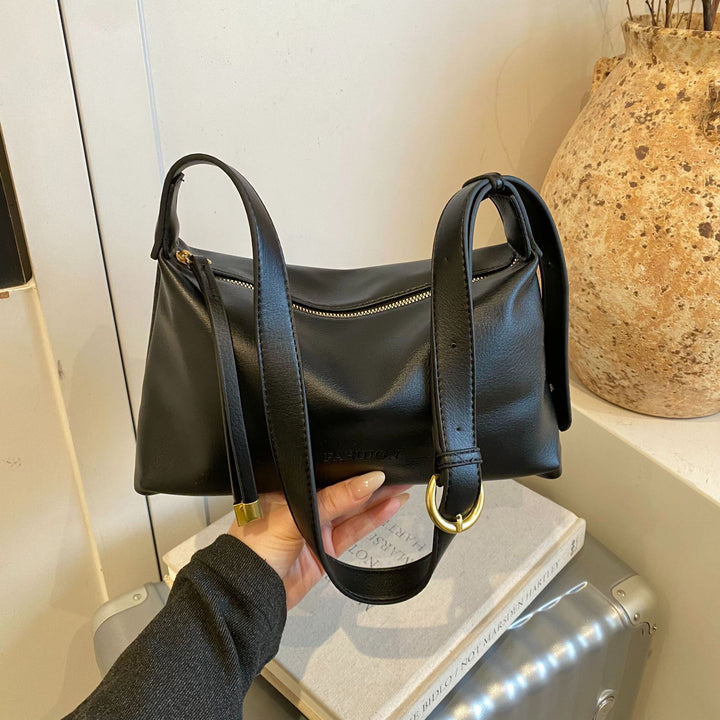Elegante Moderne Leder Schultertasche Karnz