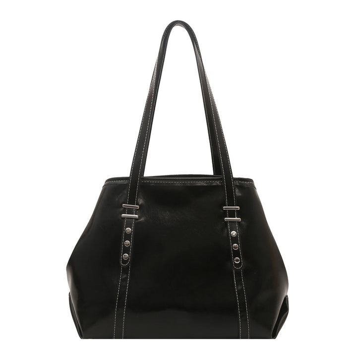 Klassische Strukturierte Leder Tote Bag