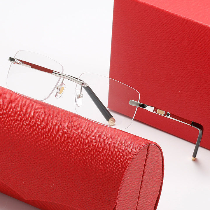Damen schicke Sonnenbrille mit elegantem Metallrahmen und polarisierenden Gläsern Karnz